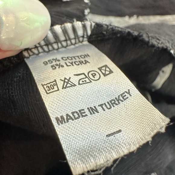 Black and White Striped Women's Dress - Bezlo size 18, time to relax. Oversized. - Picture 8 of 8